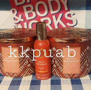 Bath & Body Works Harvest Pomegranate x 3